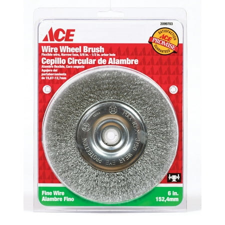 

Ace 6 in. Fine Crimped Wire Wheel Brush Steel 3750 rpm 1 pc