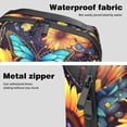thumbnail image 4 of Butterfly Hard Drive Case Travel Bag Cord Charger Organizer for Purse - Waterproof Oxford Cloth Digital Electronics Storage Protection - 5.9x9.44x3.14 in, 4 of 6