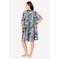 thumbnail image 2 of Only Necessities Plus Size Short Sweeping Printed Lounger, 2 of 5
