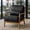 Black(foild Fabric), variant on Mid-Century Modern Reading Accent Armchair for Living Room, Green
