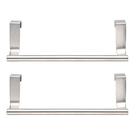 2Pcs 23CM Stainless Steel Towel Racks Creative Multifunctional Towel Stands Organizer Storage Holder for Bathroom Kitchen
