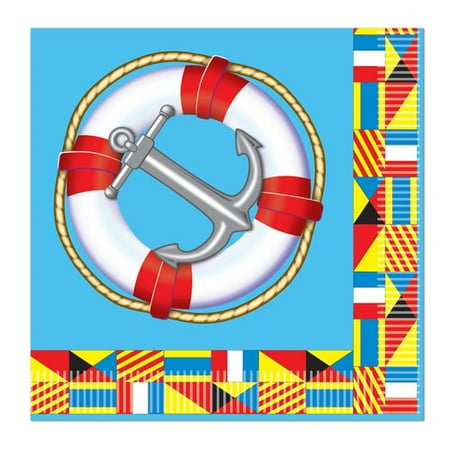 UPC 034689581239 product image for Beistle 58123 Nautical Luncheon Napkins - Pack of 12 | upcitemdb.com