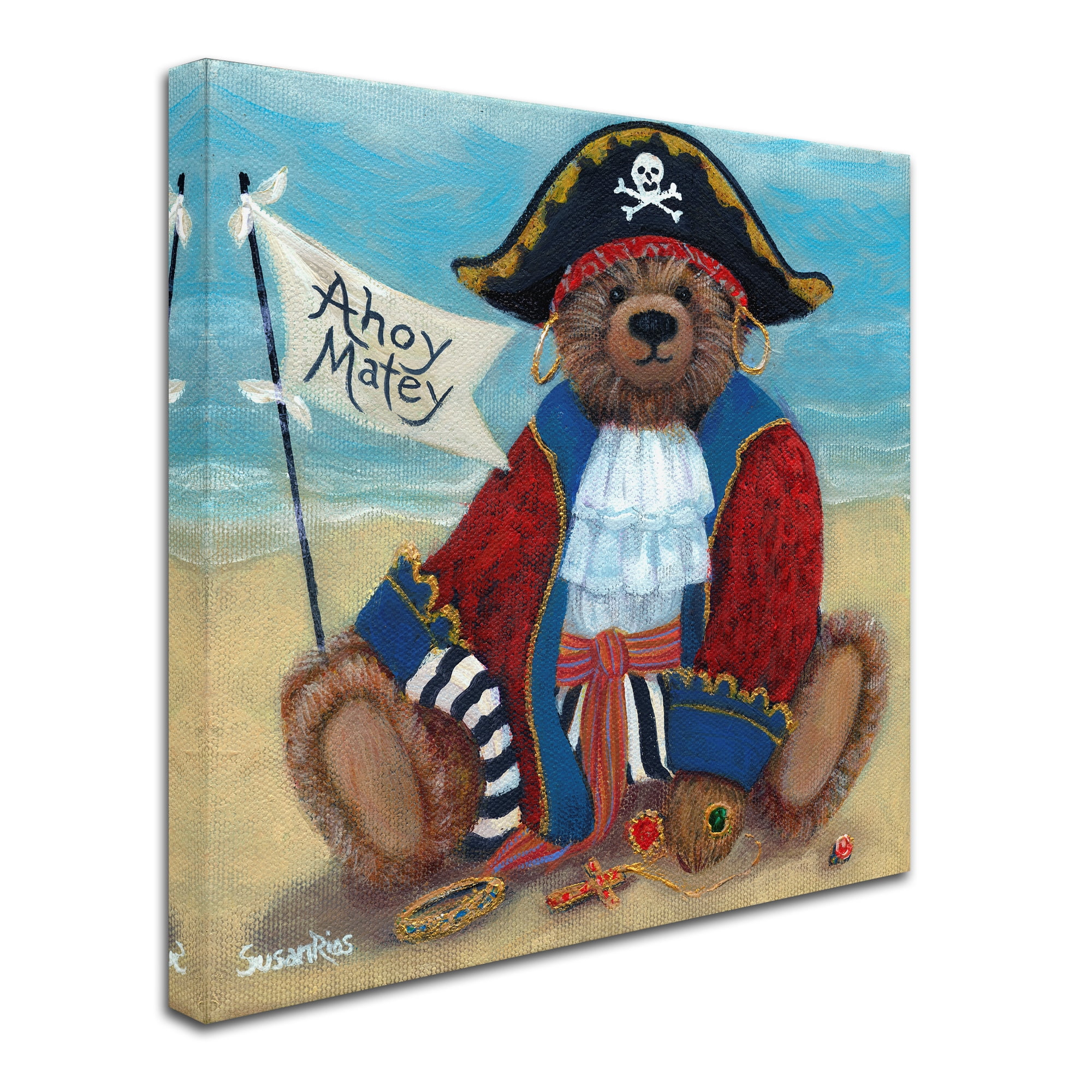 Trademark Fine Art 'Ahoy Matey' Canvas Art by Susan Rios