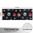 thumbnail image 5 of Kitchen Rugs Sets Of 2,Black Dog Paw Footprint Anti Fatigue Kitchen Mat Rugs Non Slip Washable,Decorative Kitchen Floor Mats for Kitchen,Sink,Laundry,17"X47", 5 of 5