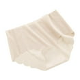 thumbnail image 2 of Byworldtasic Womens Cotton UnderwearSeamless High Waisted Underwear for Women Cheeky Underwear Wave Edge No Show Panties Khaki, 2 of 3