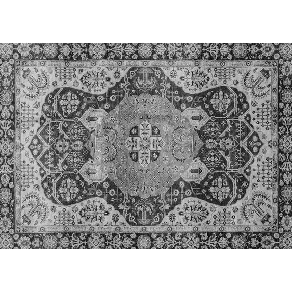 Ahgly Company Indoor Rectangle Persian Gray Traditional Area Rugs, 7' x 10'