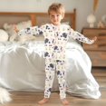thumbnail image 6 of Dailycode Cotton Pajama Set Snug Fit Long Sleeve Top and Pants for 18M-8Y Cute Baby Cow, 6 of 7