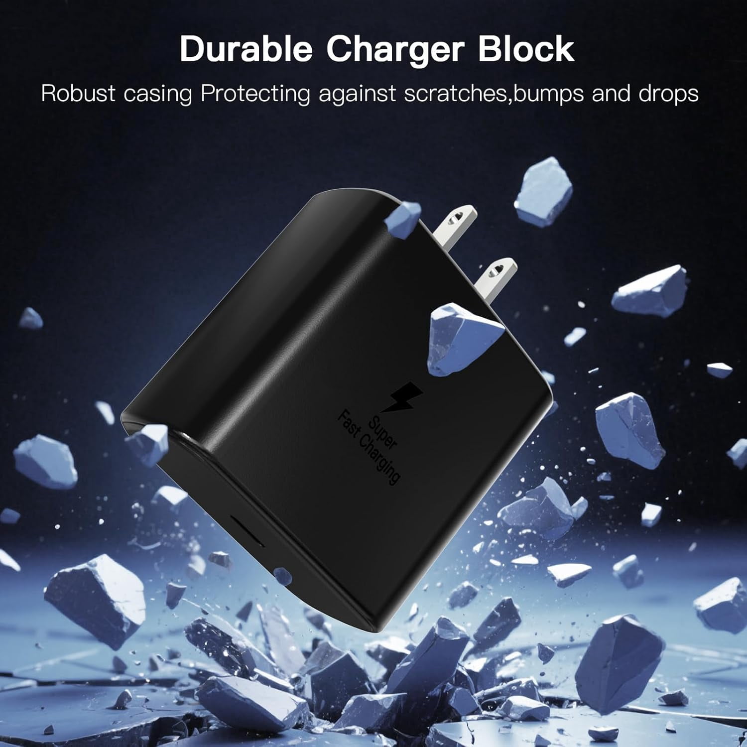 Type C Charger Fast Charging 2Pack USB C Super Fast Charger Block with 6FT USB-C Android Phone Cable for Samsung Galaxy S26 +/Ultra S25 S24 S23 S22 +/Ultra/ S21 S20/Tab S9/iPhone 17/16/15 and More