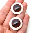thumbnail image 2 of Dark Brown Human Inspired Glass Eyes with Whites, 2 of 9