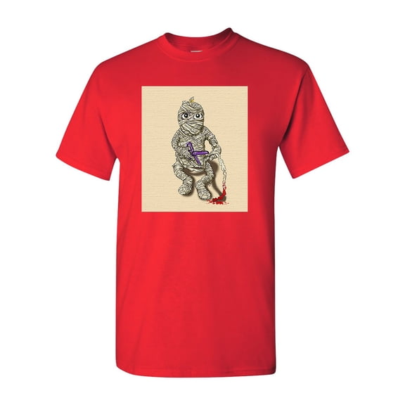 Heart Mummy Blood Scissor Funny Tanya Ramsey Artworks Art DT Adult T-Shirt Tee