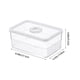 thumbnail image 3 of Caja organizadora de refrigerador | Contenedor de almacenamiento de alimentos de plástico transparente apilable para frigorífico, congelador, despensa | Cajón extraíble | Recipiente transparente, 3 of 8