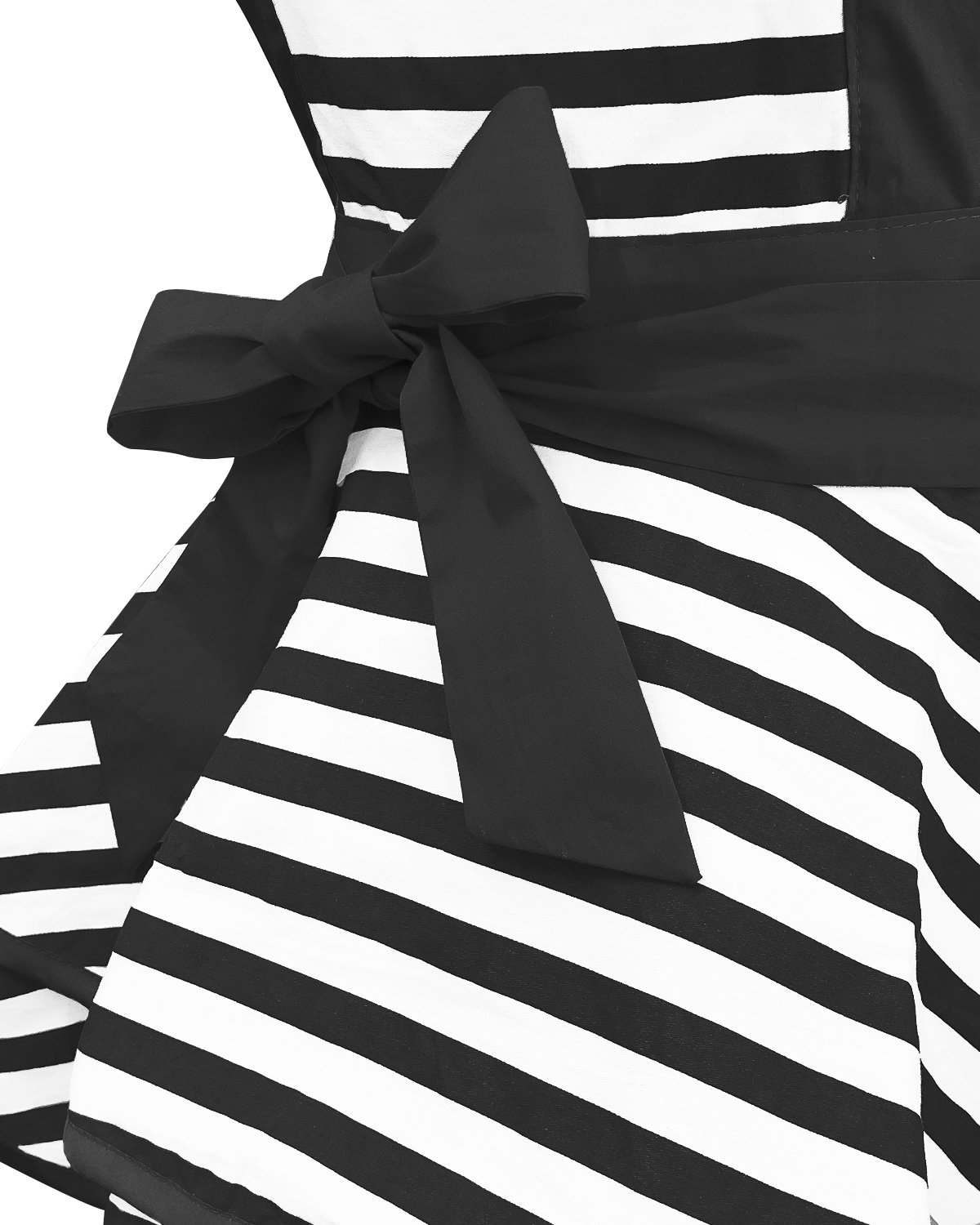 Wrapables Classic Vintage Apron, Sexy Cooking Apron, Black Stripe
