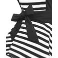 thumbnail image 4 of Wrapables Classic Vintage Apron, Sexy Cooking Apron, Black Stripe, 4 of 10