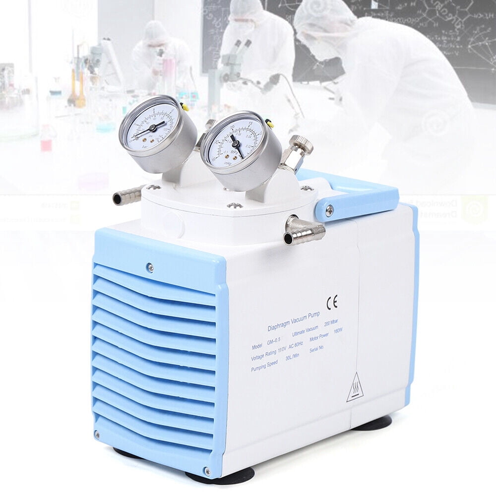 Miumaeov Oil Free Oilless Diaphragm Vacuum Pump For Vacuum Filtration Lab Tool 30L/min 110V GM-0.5A