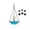 Blue, variant on DAMAI Solar Cascade Hanging Bird Bath Fountain, Hanging Bird Bath Fountain 3 Layers, Humming Birds Baths Fountains with Solars Pump & Glass Bowl for Outdoor Gardens(Solar panel Chain with Hooks)
