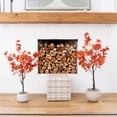 thumbnail image 4 of Nearly Natural Potted Artificial Maple Tree - 4' - Orange and Brown, 4 of 7