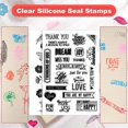 thumbnail image 4 of Timagebreze 18-Piece Acrylic Stamp Block,2 Floral Rubber Transparent Stamp Seals, for Scrapbook Craft Card Making, 4 of 7