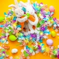 thumbnail image 4 of 6.6FT Easter Tinsel Garland with LED Lights, Prelit Easter Egg Metallic Twist Tinsel Garland, Lighted Colorful Foil Hanging Garland, for Tree Stairs Mantle Decoration Party Supply, 4 of 7