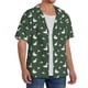 thumbnail image 2 of Balery Colorful Mallard Duck Camisa Casual de Manga Corta con Botones para Hombre, Texturizada, Estilo Cubano, para Playa, Verano-4X-Large, 2 of 5