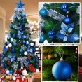 thumbnail image 5 of Adornos de bolas de Navidad MACHAO 36 Piezas Inastillables Azul, 5 of 5