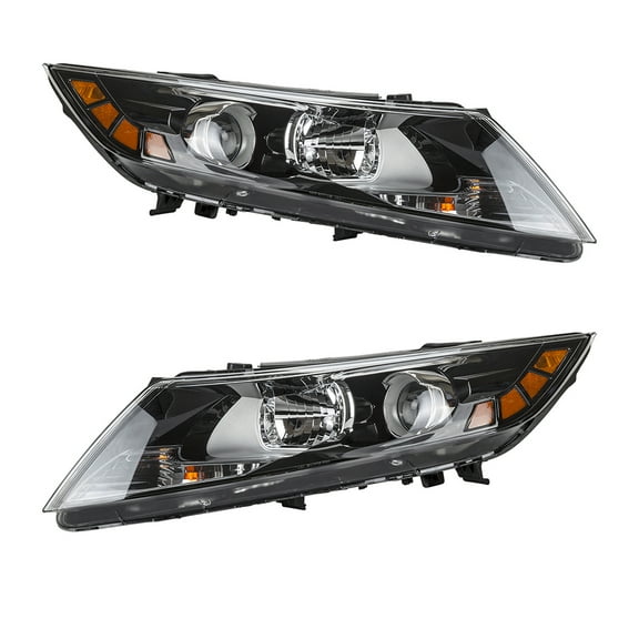 New Pair Of Headlights Compatible With Kia Optima Lx Sedan 4-Door 2.4L 2011 2012 2013 By Part Number 9210 22T121 92102-2T121 Ki2503155 921012T121 92101-2T121 Ki2502155