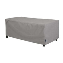 Modern Leisure Garrison Patio Ottoman Cover, Waterproof, 48"L x 25"W x 18"H, Heather Gray