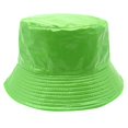 thumbnail image 2 of GHSOHS Hat Beanie Cowboy Hat Silk Bonnet Large Flower Fisherman Hat Double Sun Hat Female New Spring Summer Fashion Outdoor Sunscreen Basin Hat Baseball Caps Berets Green Fedoras, 2 of 3