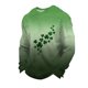 thumbnail image 2 of Ceisia Men's Loose Fit Waffle Knit Sweatshirt - St. Patrick's Day Diagonal Festive Print Green XXXXXL Gifts, 2 of 5