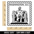 thumbnail image 2 of Washington DC Lincoln Memorial Travel Square Rubber Stamp Stamping Scrapbooking Crafting - Small 1.25in, 2 of 7