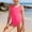 Hot Pink, variant on Zecgelong Girls Piece Swimsuit Solid Color Toddler Bathing Summer Beachwear For Kids Black Size 3-4 Years