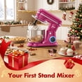 thumbnail image 7 of CEBORY 4 QT 3-in-1 Stand Mixer, 10-Speed Tilt-Head Electric Kitchen Mixer with Dough Hook, Beater, Whisk, and Stainless Steel Bowl for Home Baking, 7 of 7