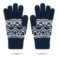 thumbnail image 4 of GILIGEGE Winter Gloves for Men Women Touchscreen Texting Warm Gloves Warm Lined Thermal Cold Weather Gloves for Men Screen Gloves Flower Warm Knit Winter Gloves Christmas Stocking Stuffers for Women, 4 of 5
