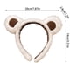 thumbnail image 3 of HAPINARY Diadema con orejas de oso Diadema de oso para mujeres adultas Tocado animal Diadema spa Moda Tejido Marrón, 3 of 4