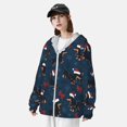thumbnail image 3 of Lsque Christmas Dachshund UPF 50+ Lightweight Sun Protection Men's Women's Long Sleeve Shirt, Hoodie Performance -Small, 3 of 9
