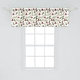 thumbnail image 2 of Ambesonne Mushroom Valance Pack of 2, Leaves Forest Elements, 54"X18", Reseda Green Ruby, 2 of 3
