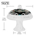thumbnail image 4 of 4 Pcs Boho Bohemia Native Knobs for Kitchen Cabinet Cupboard Dresser Bookcase Drawer Pulls Handles Round Home Decor, 4 of 8