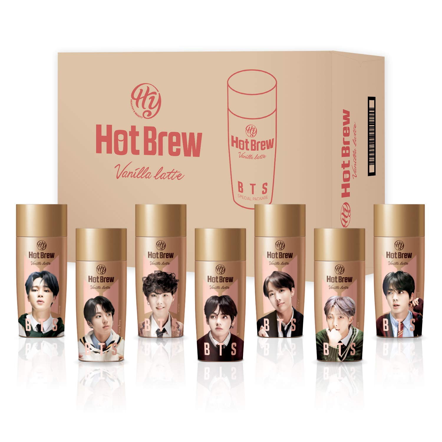 Paldo Fun & Yum Hot Brew Coffee with BTS Bangtan Boys Special Package