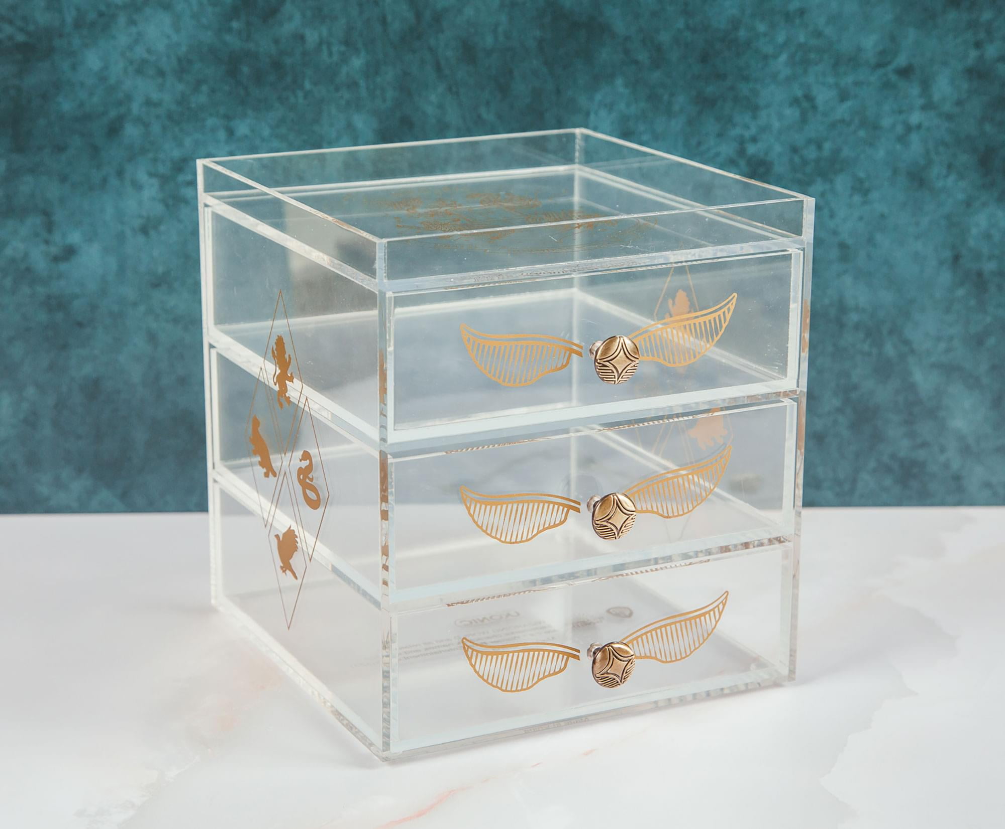 Harry Potter Snitch Acrylic Beauty Organizer Jewelry Box Display Case  Container | Jewelry Dish Trinket Tray For Necklaces, Rings, Bracelets |  Home
