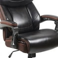 thumbnail image 6 of Emma + Oliver 500 lb. Big & Tall Brown LeatherSoft Ergonomic Office Chair, Adjustable Headrest, 6 of 10