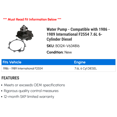 thumbnail image 2 of Water Pump - Compatible with 1986 - 1989 International F2554 7.6L 6-Cylinder Diesel 1987 1988, 2 of 2