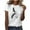 White, variant on Womens Summer Tops Casual Plus Size Plus Size T Shirts Loose Fit Try Before You Buy Womens Clothing