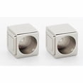 thumbnail image 5 of Alno A6546-PC Cube Shower Rod Brackets Polished Chrome, 5 of 6