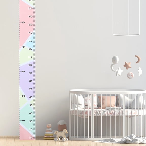 NIAIZEK Kids Height Growth Chart Canvas Wall Hanging for Nursery Room Decoration, Accurate Measurement, 1 Set