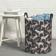 thumbnail image 5 of Laundry Basket, cool moose elk black Laundry Hamper Waterproof Laundry Bag Clothes Hamper Laundry Bin with Handles for Bedroom, Living Room, Kids Room, 5 of 6