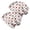 Christmas Santa Sleigh, variant on 2PCS Stretch Knit Skull Beanie, Hip-Hop Style, Unisex, Lightweight,Christmas Santa Holly Candy Cane White Pattern