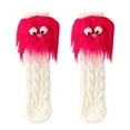 thumbnail image 3 of Women's Cute Cartoon Sleep Socks Plush Coral Fleece Mid-Calf Socks Funny Novelty House Socks Thick Warm Bed Socks Non-Slip Indoor Socks, 3 of 4