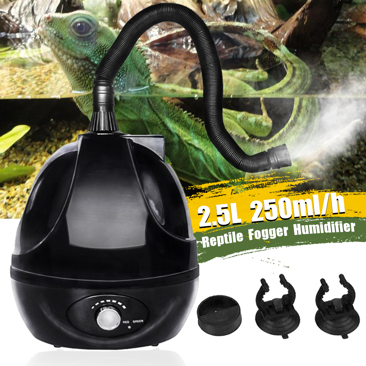 Guangzhou Reptile Air Humidifier Ricarica USB Pet Air Fogger per rettili Snake Turtle Air Humidifier Blue