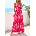 thumbnail image 3 of PRETTYGARDEN Women's Floral Maxi Dress Summer Outfits Spaghetti Strap Flowy Long Sundress Beach Vacation Boho Dresses, 3 of 9