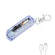 thumbnail image 2 of Mini llavero antorcha USB recargable LED luz impermeable linterna con hebilla FLhrweasw Nuevo, 2 of 7