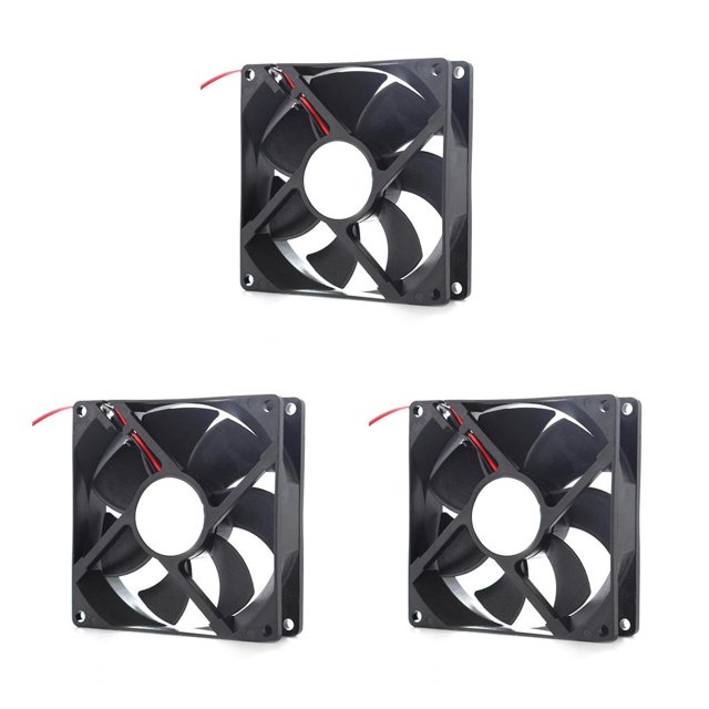 QualitChoice Computer Case Cooling Fan Low-noise Replacement Ventilation PC Cooler Replacement Upgrading Professional Charging Pile Roller Bearing 3Set